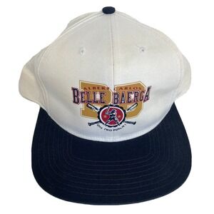 Belle Baerga Baseball Snapback Trucker Cap Hat White Blue‎ Adjustable